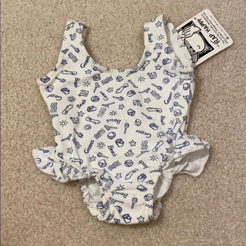 NWT beach print bathing suit one piece